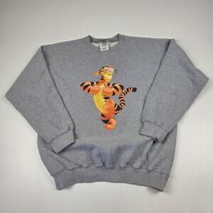 Pooh 100 Acre Collection Sweatshirt Mens Large Tigger Disney‎ Crewneck Graphic